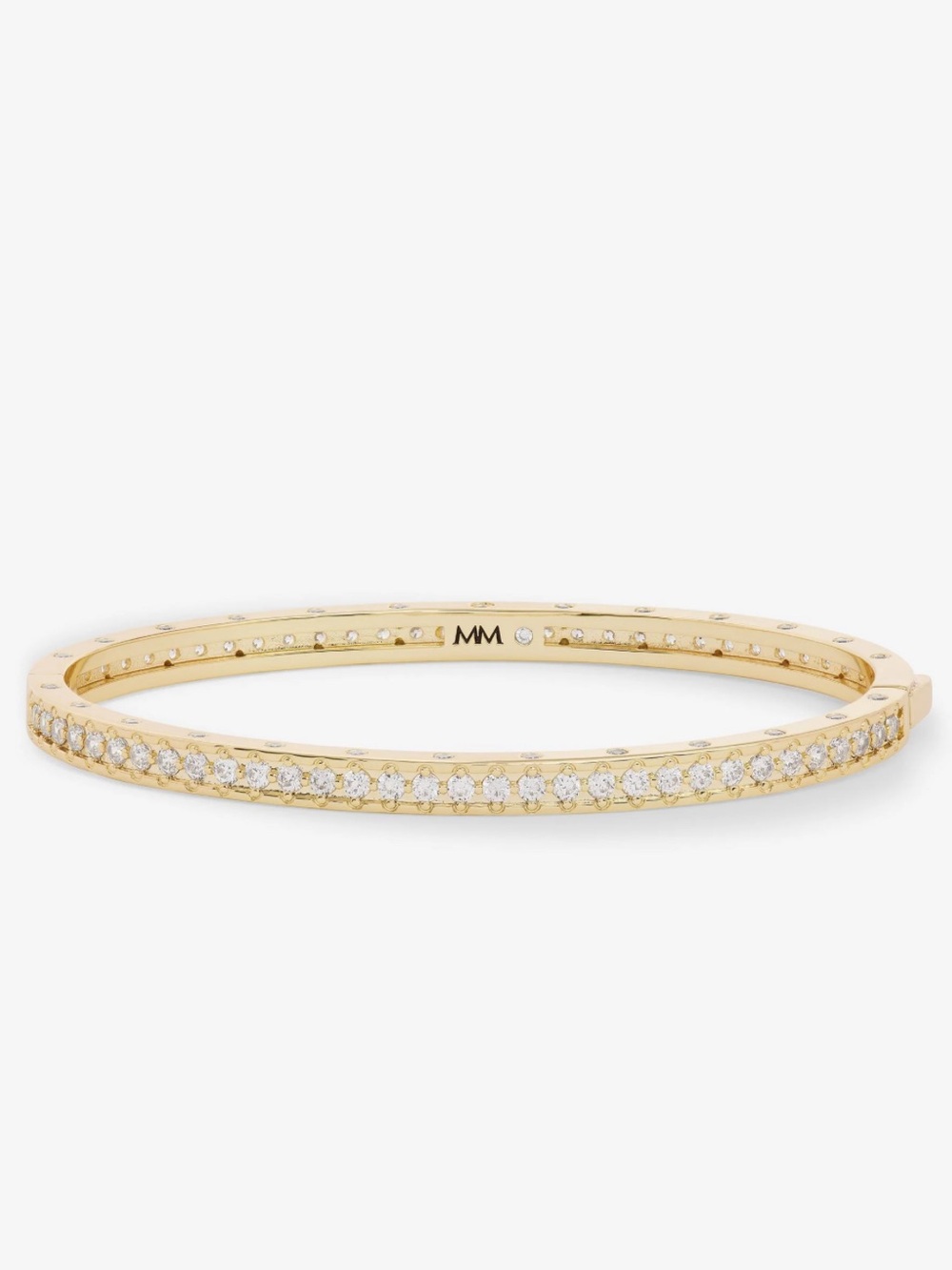 NWT Melinda Maria Gold “Ashley Pavé Cuff” Size Medium